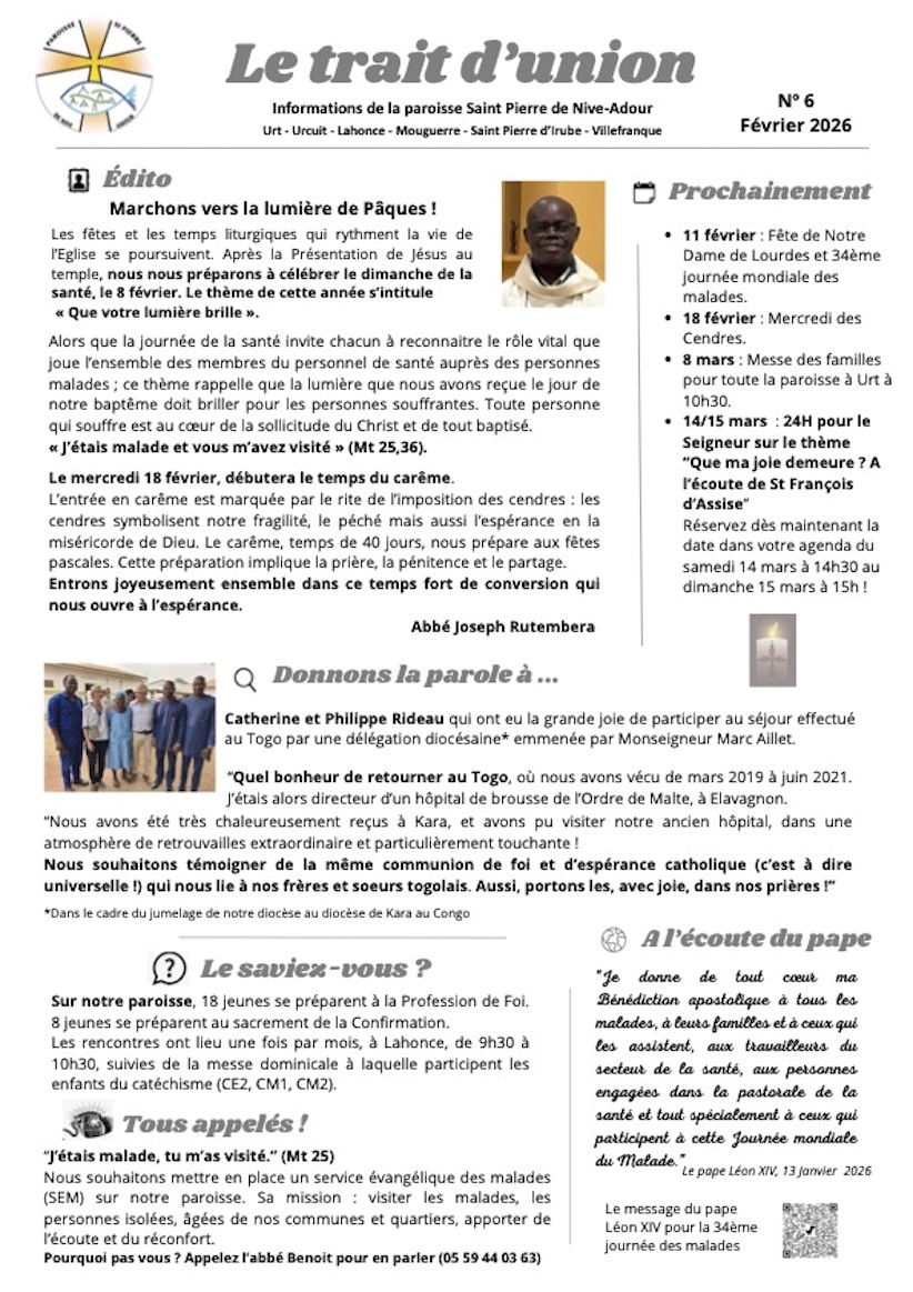 Le trait d&rsquo;union N° 006 – Février 2026