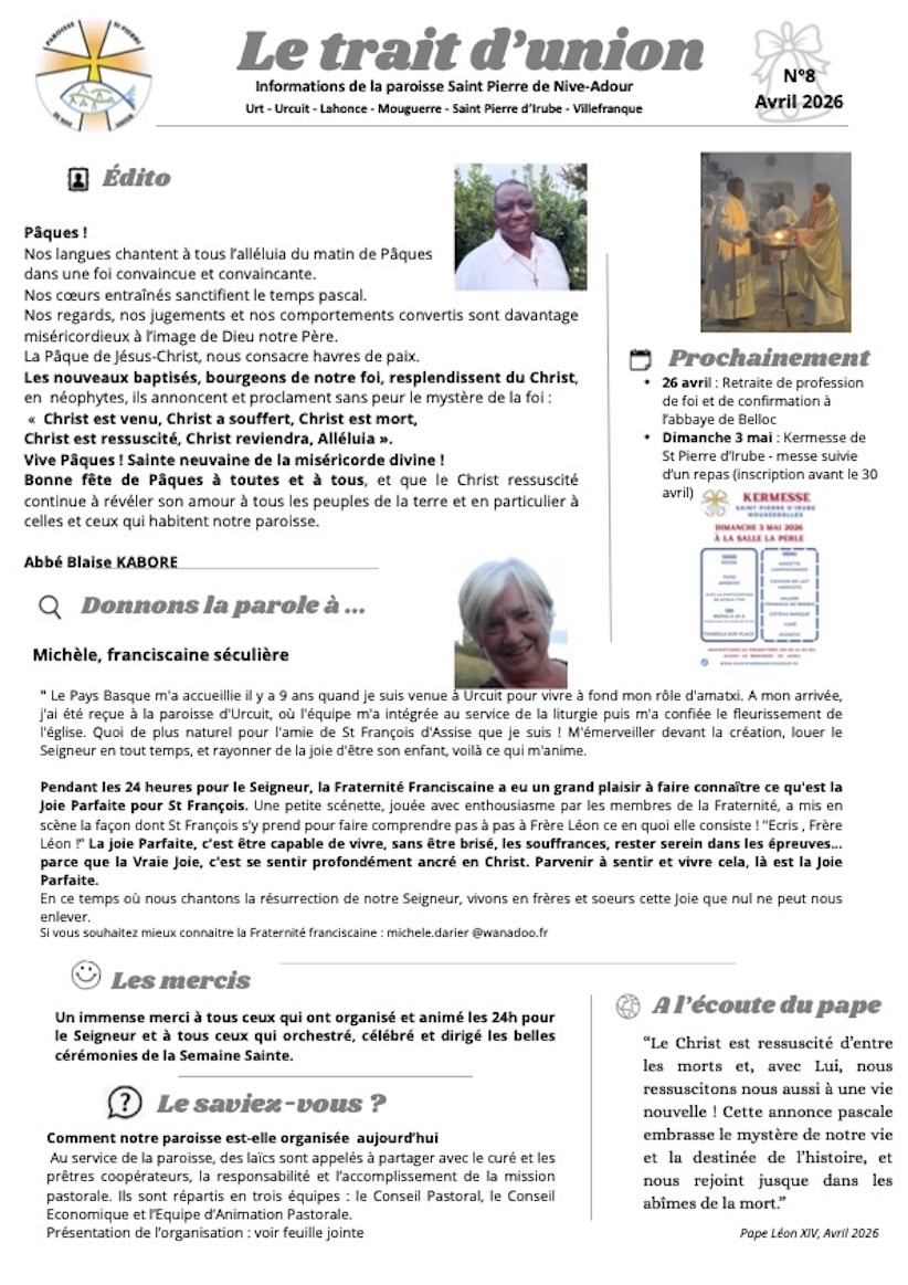 Le trait d&rsquo;union N° 008 – Avril 2026