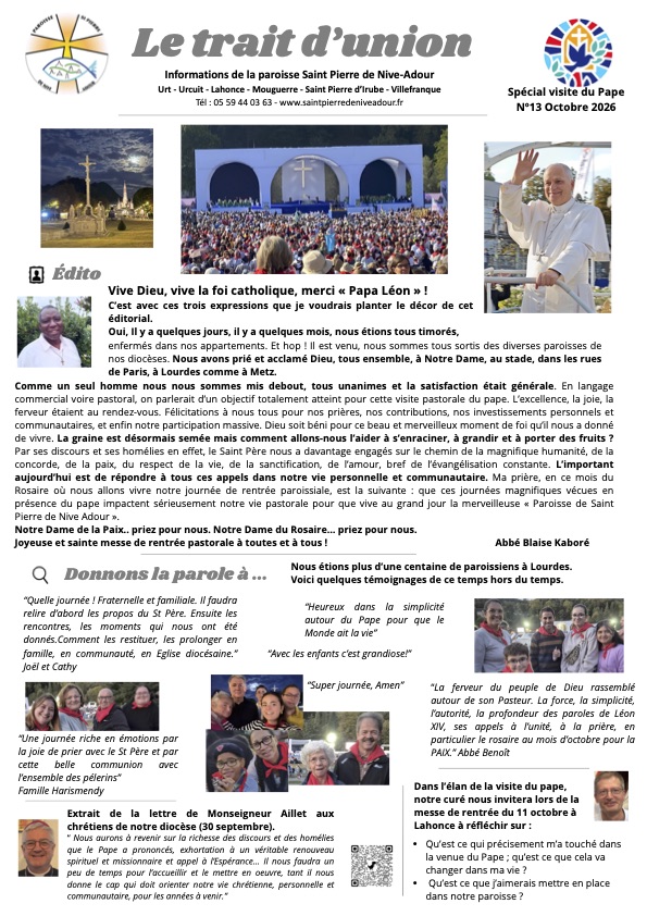 Le trait d&rsquo;union N°13